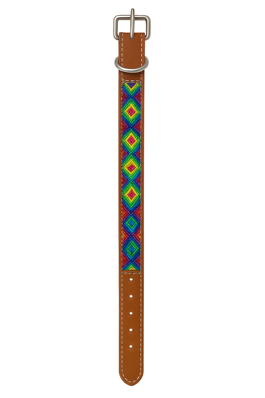 Kožený obojek Azteca XXS